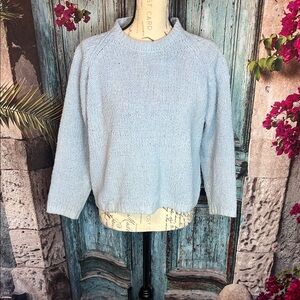 Dress Barn blue sweater, size large petite, good condition